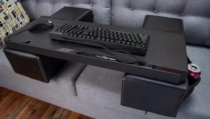 <strong>Couchmaster CYCON 2: Couch Gaming Desk For Keyboard and Mouse – Coach PC Gaming Lapboard – Couch Keyboard and Mouse Tray</strong>